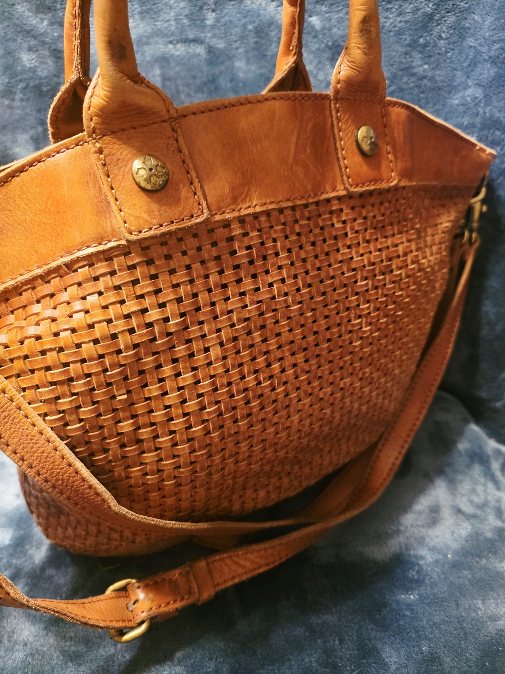 Woven Leather Tote Bag - Patricia Nash